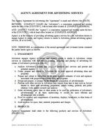 Agency Agreement for Advertising Services