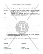 Assignment of Lease Agreement