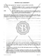 Business Sale Agreement (Short)