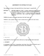 Amendment to Contract of Sale