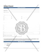 Absence Request Form