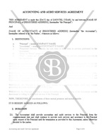 Accounting and Audit Services Agreement