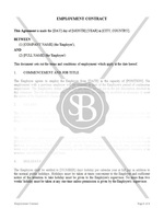 Employment Contract