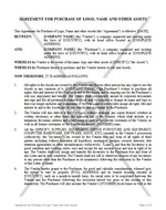 Agreement for Purchase of Logo, Name and other Assets