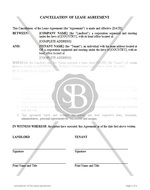 Cancellation of the Lease Agreement between Landlord and Tenant