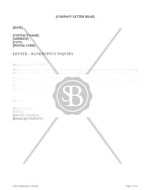 Bankruptcy Inquiry Letter 