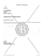 Termination of Employment Letter