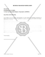 Business Transfer Notification