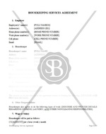 Housekeeping Service Agreement