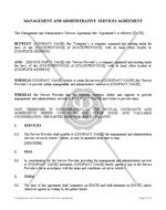 Management and Administrative Services Agreement