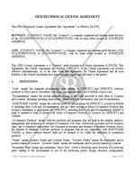 OEM Reciprocal License Agreement