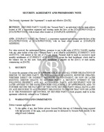 Security Agreement and Promissory Note