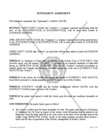 Settlement Agreement